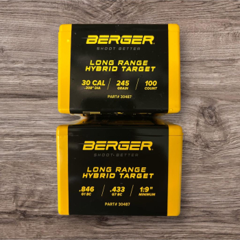 .30 245 gr Long Range Hyb Targ